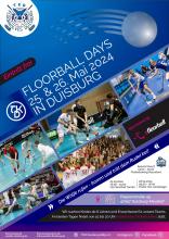 Plakat zu den Floorball Days 2024 in Duisburg